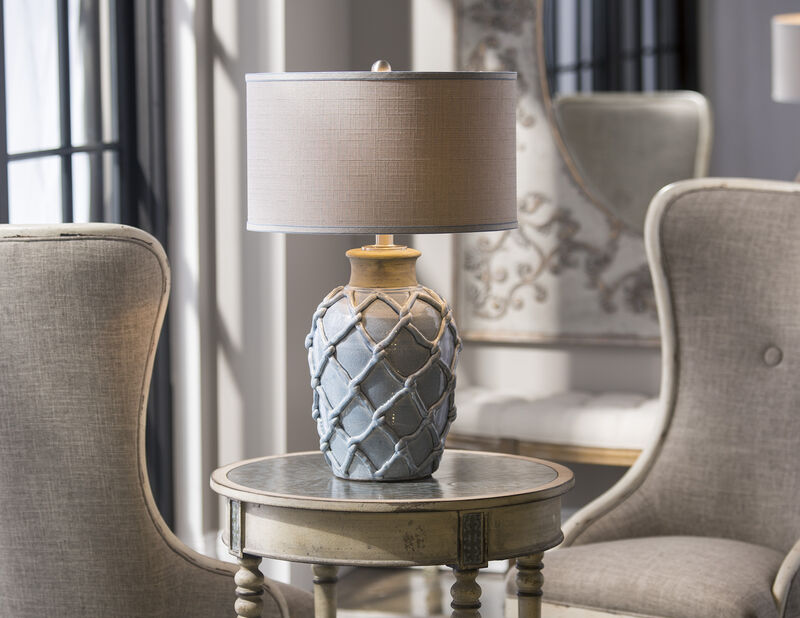 Uttermost Parterre Pale Blue Table Lamp